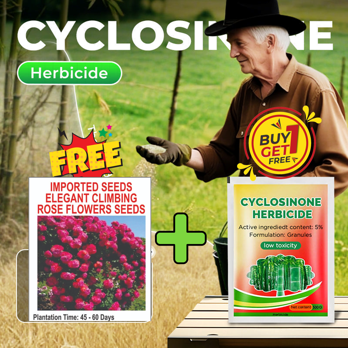 rose herbicides Cyclosinone Herbicide Granules