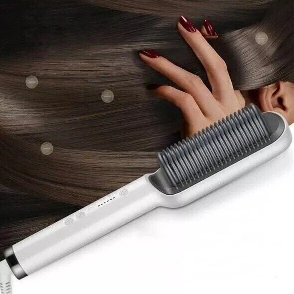 2 in 1 Hair Straightener and Styling Comb with Negative Ion Technology