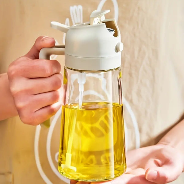 2-in-1 Glass Oil Dispenser and Sprayer