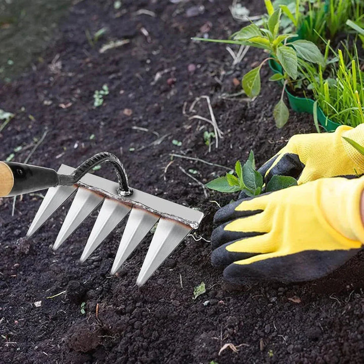 5 Teeth Carbon Steel Weeding Tool🌱 | Flat 50% Off 🔥