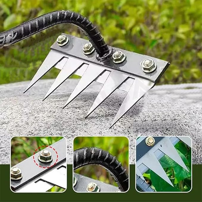 5 Teeth Carbon Steel Weeding Tool🌱 | Flat 50% Off 🔥
