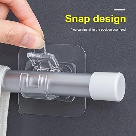 Curtain Rod Self Adhesive Hook |  🔥FLAT 50% SAVINGS🔥