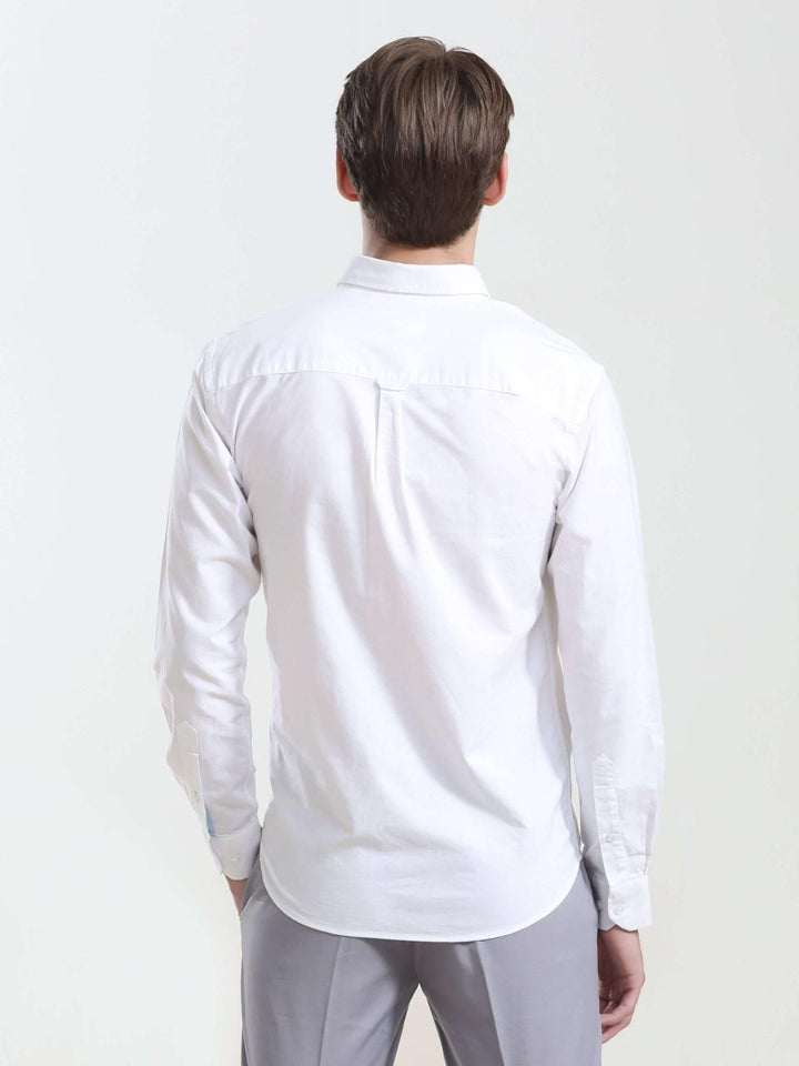 Anti-Stain & Anti-Odor Premium White Cotton Shirt