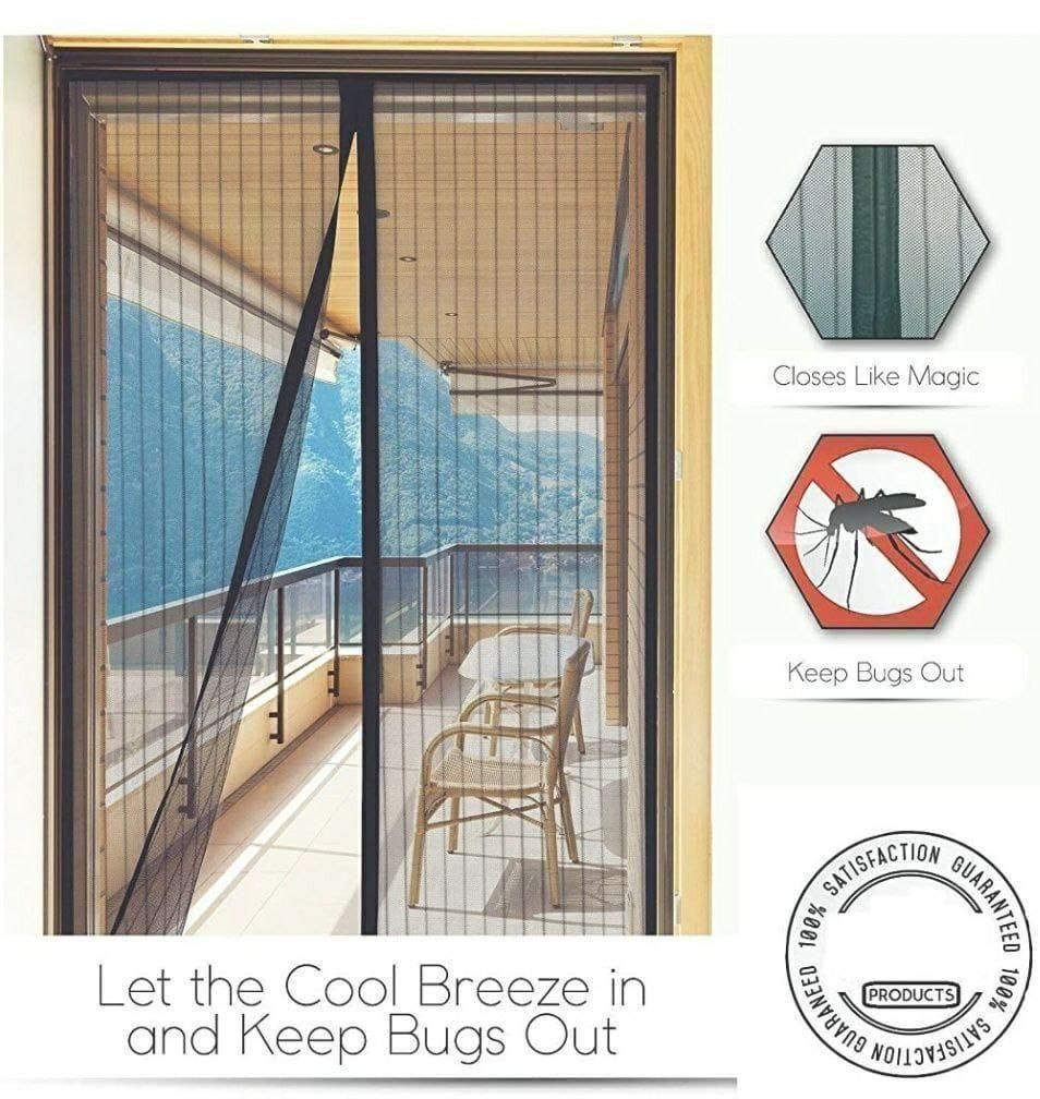 Anti-Mosquito Door Magnetic Curtains (Pack of 2)