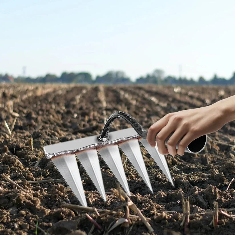 5 Teeth Carbon Steel Weeding Tool🌱 | Flat 50% Off 🔥