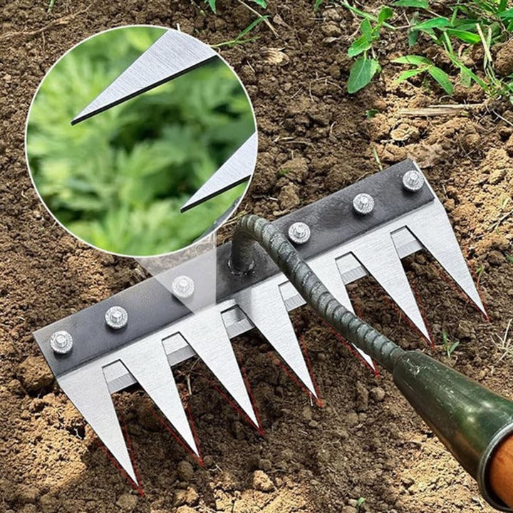 5 Teeth Carbon Steel Weeding Tool🌱 | Flat 50% Off 🔥