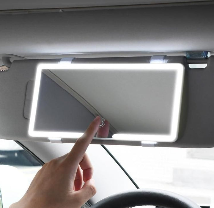 Rechargeable Car Makeup Mirror with LED Lights | 🔥FLAT 50% SAVING🔥