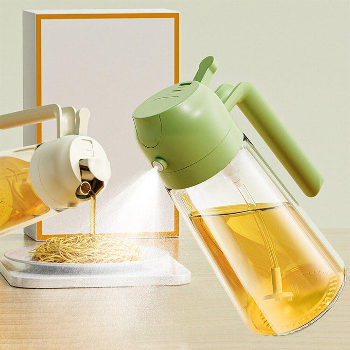 2-in-1 Glass Oil Dispenser and Sprayer