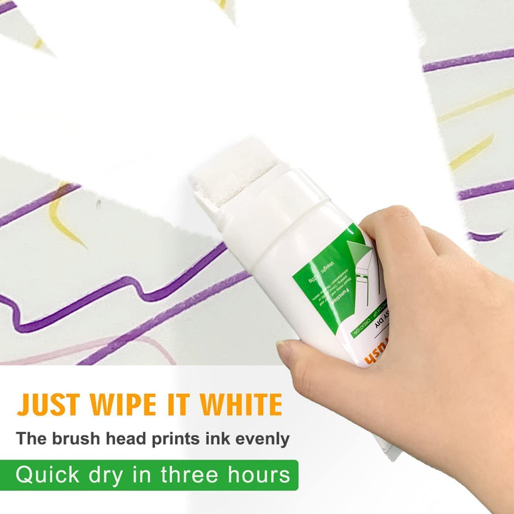Wall Paint Repair Paste with Roller - White Color