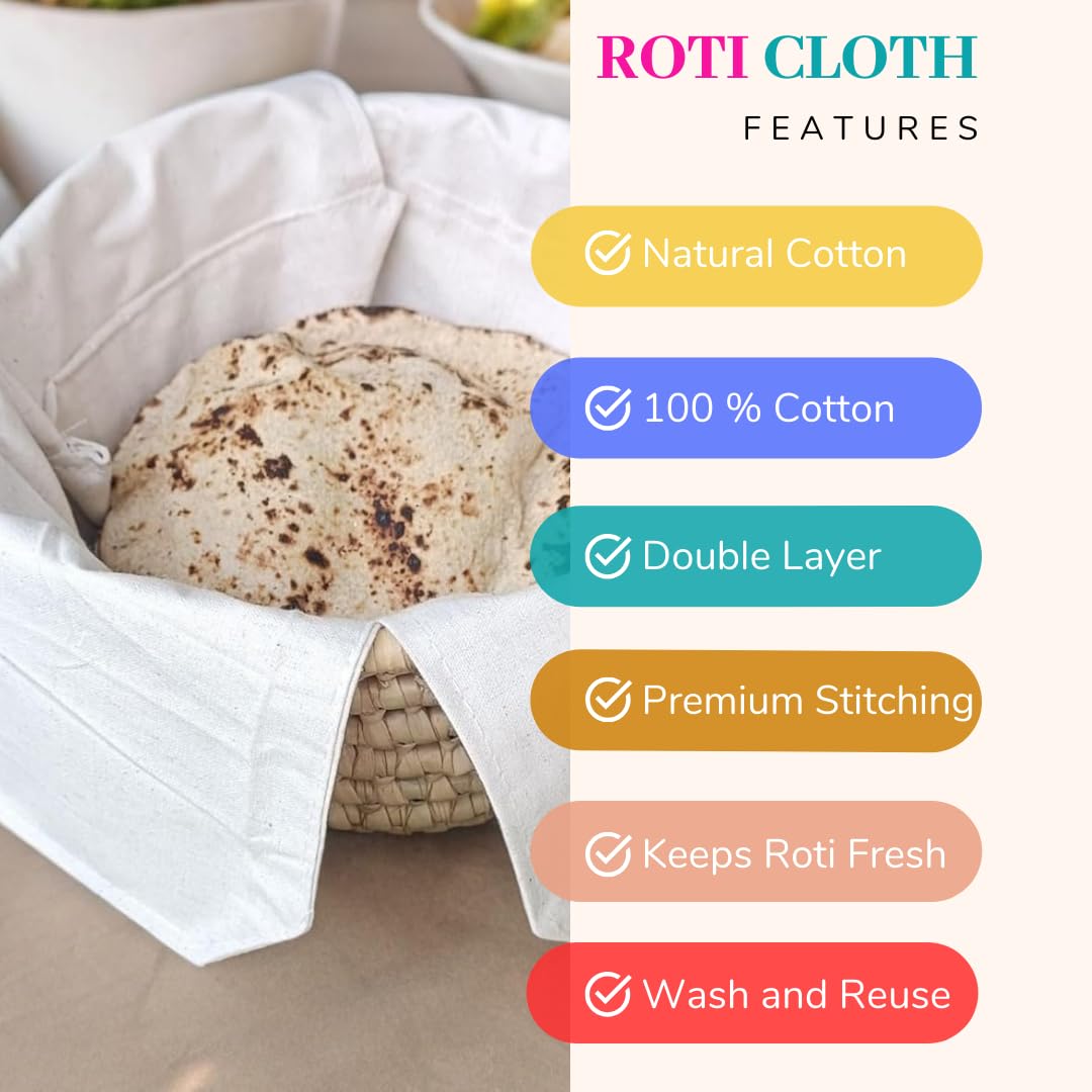 Double Layer Roti Clothe Wrap | Premium Cotton
