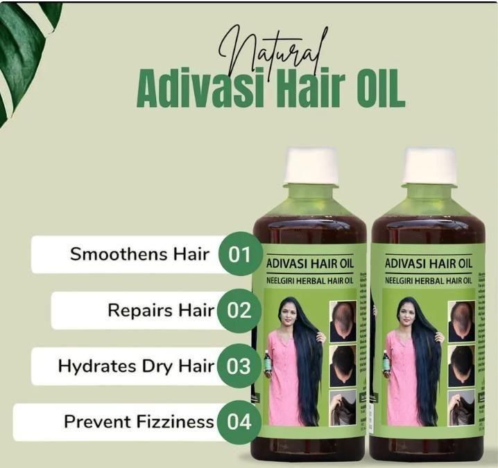 Adivasi Neelgiri Herbal Hair Oil (Buy 1 Get 1 Free)