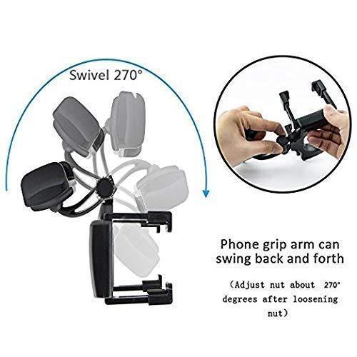 Rear View Mirror Mount, Rotatable and Retractable Car Phone Holder