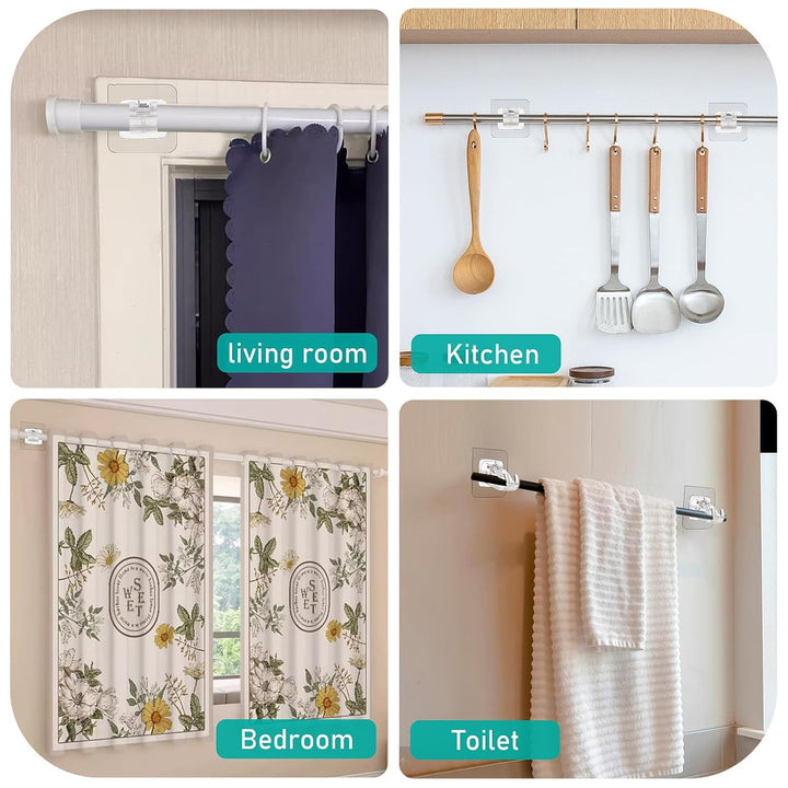 Curtain Rod Self Adhesive Hook |  🔥FLAT 50% SAVINGS🔥