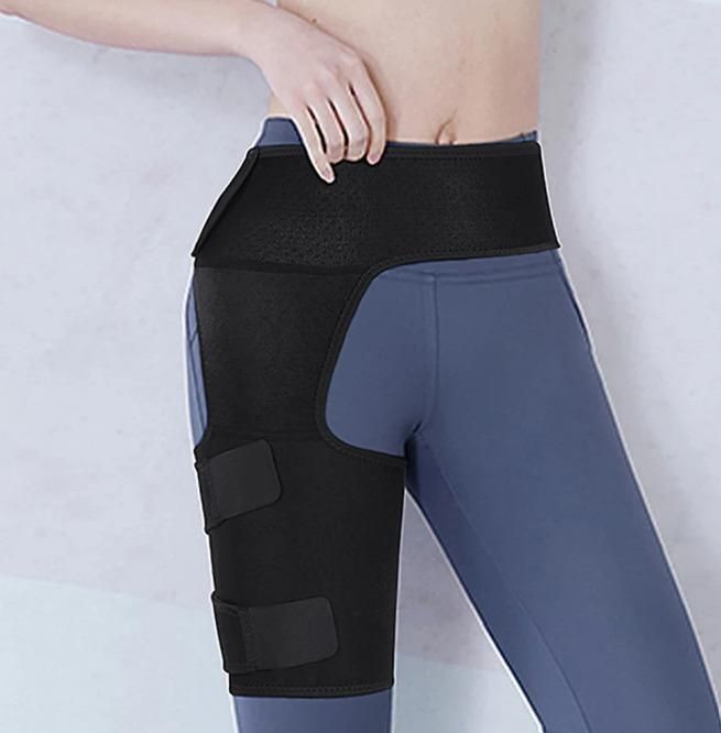 Hip Brace Compression Brace for Hamstring Injury Sprains Sciatic Nerve Fitness Running & Yoga