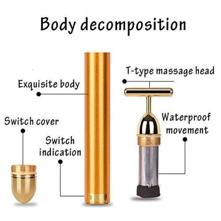 24K Gold Facial Massage Electric Roller | 🔥FLAT 61% OFF SALE🔥