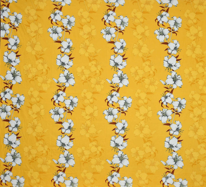 Elastic Fitted Bedsheet - Yellow Floral