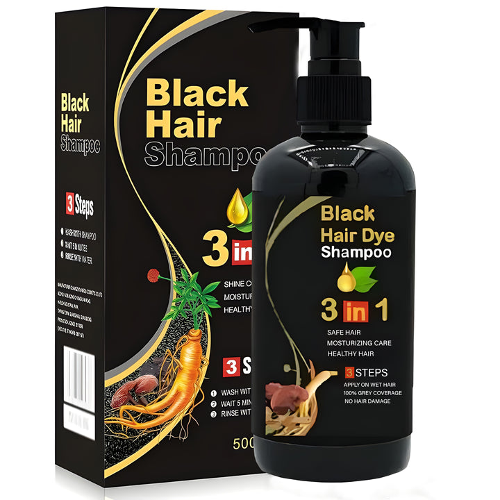 3 in 1 Black Hair Herbal Shampoo (Buy 1 Get 1 Free)