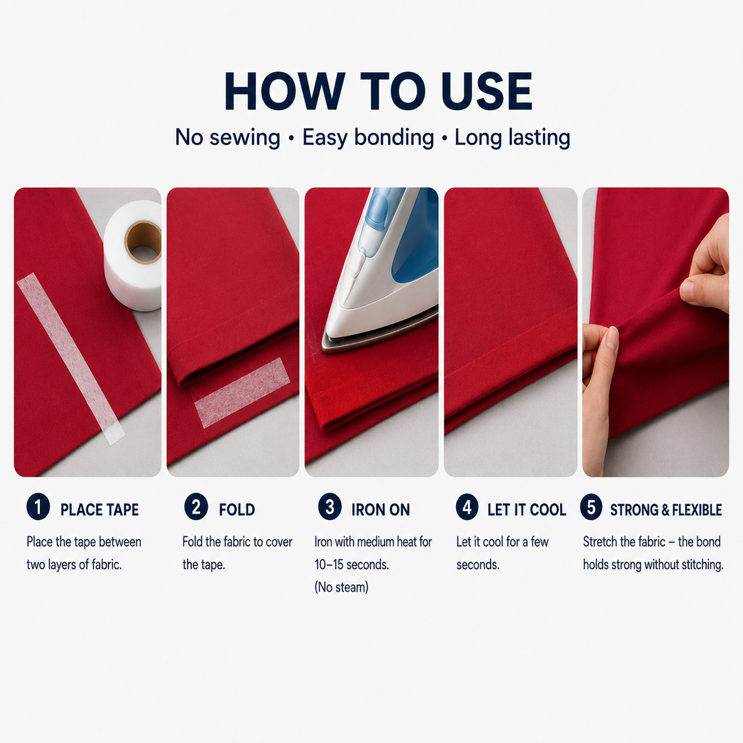 IronTight™ - Fabric Fusing Hem Tape | 64m Length|🔥BUY 1 GET 1 FREE🔥