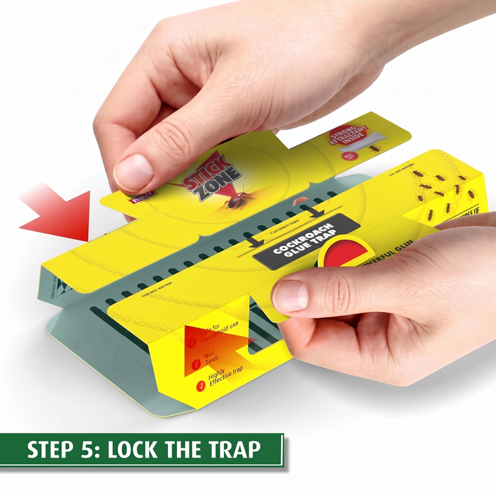 StickZone - Cockroach Glue Trap - Pack of 10 -🔥Flat 50% Off 🔥