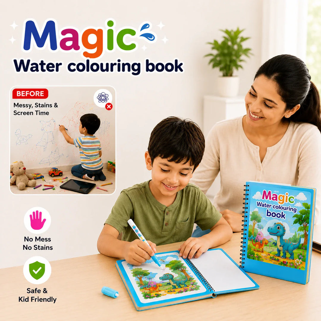 Magic Water Coloring Book |🔥Pack of 4 pc🔥