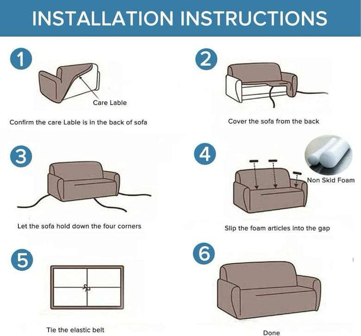 Elastic Fitted Sofa Covers - 3 Seater Sofa |🔥FLAT 50% SAVINGS🔥