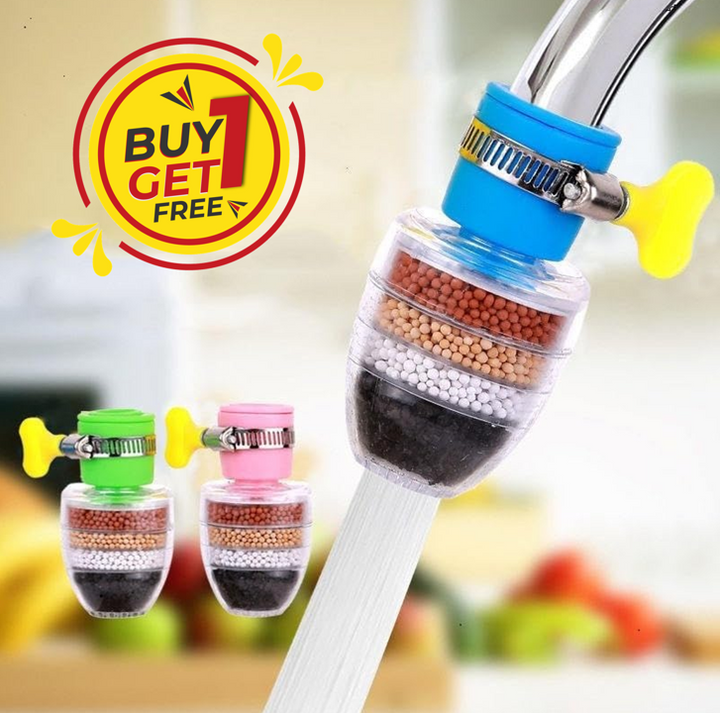 Carbon-Clean™ - Multi-Layer Activated Charcoal Water Faucet Filter 💧✨ (Buy 1 Get 1 Free🔥🔥)