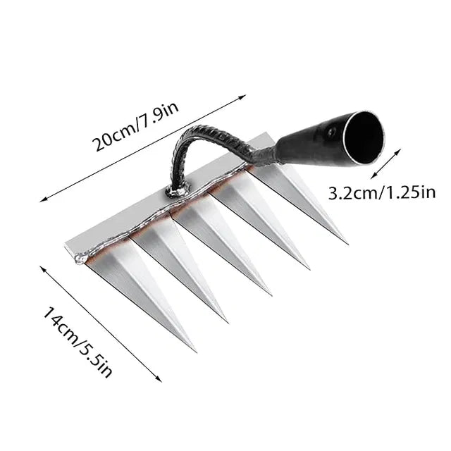 5 Teeth Carbon Steel Weeding Tool🌱 | Flat 50% Off 🔥