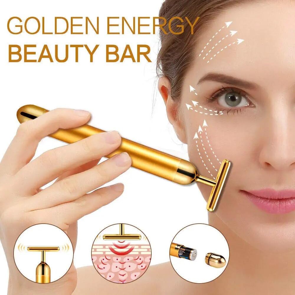 24K Gold Facial Massage Electric Roller | 🔥FLAT 61% OFF SALE🔥