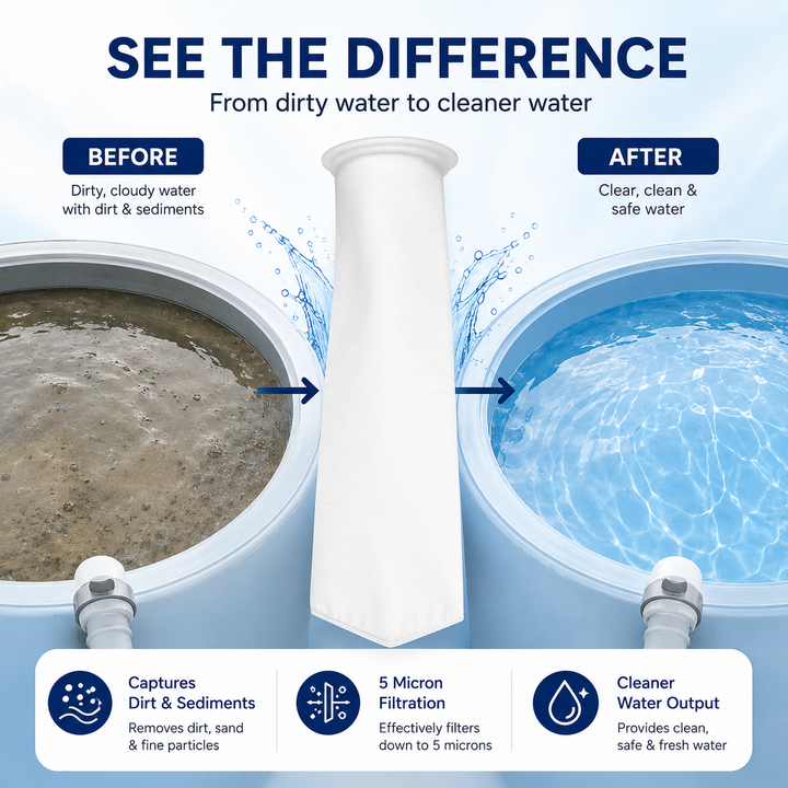 Micron Water Tank Filter - Removes Dirt &amp; Rust | Buy 1 Get 1 Free 🔥