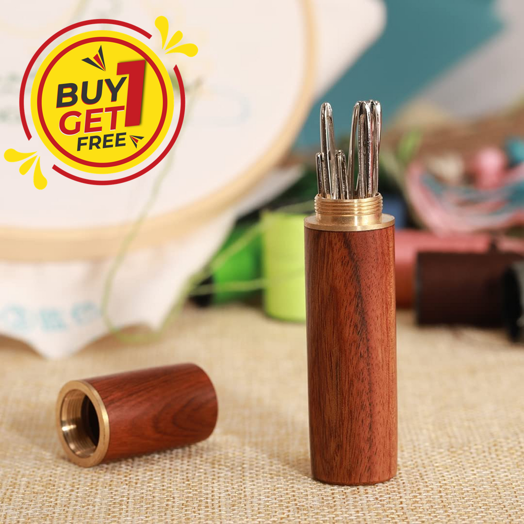 Self Threading Needles with Wooden Storage Case |🔥BUY 1 GET 1 FREE🔥