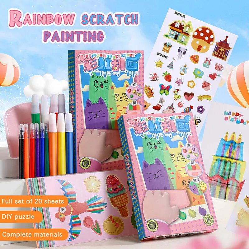 Rainbow Dot Painting Art Kit