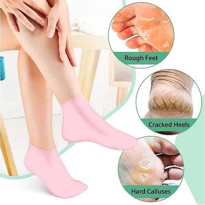 Pedicure Silicone Gel Socks For Dry Cracked Feet