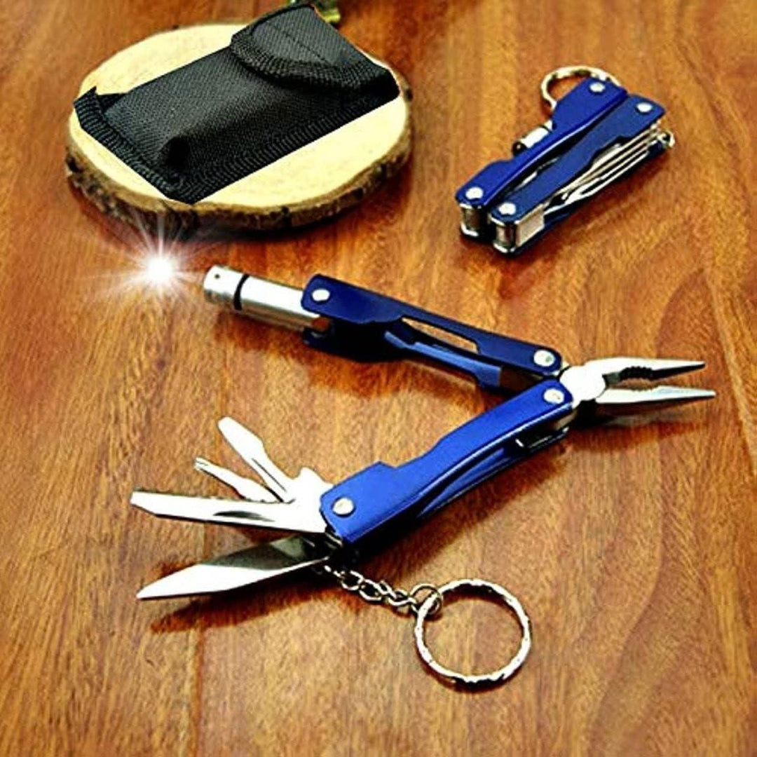 9 in 1 Multi Functional Hand Piler Tool Keychain
