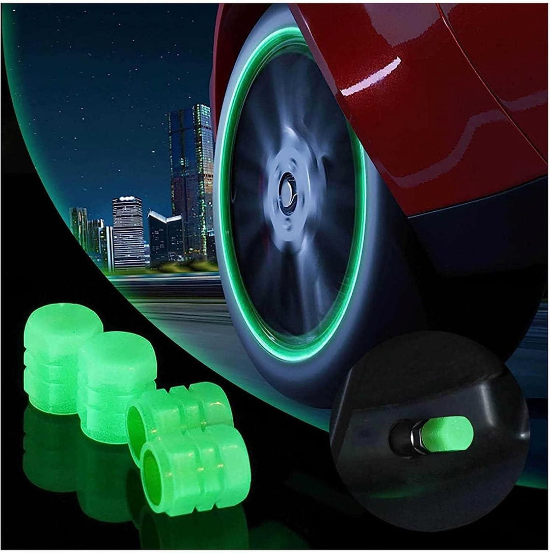 Tire Valve Caps - Glow in Dark