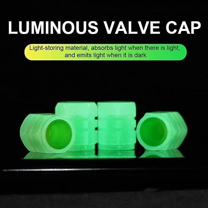 Tire Valve Caps - Glow in Dark