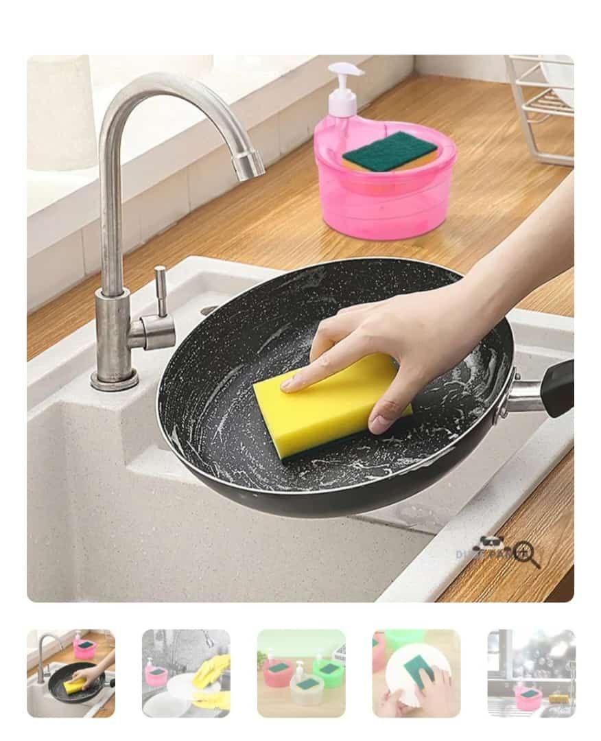 Kitchen soap Dispenser with FREE Sponge