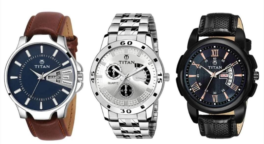 Premium Titan Watches Combo of 3 Attrangi Gadgets