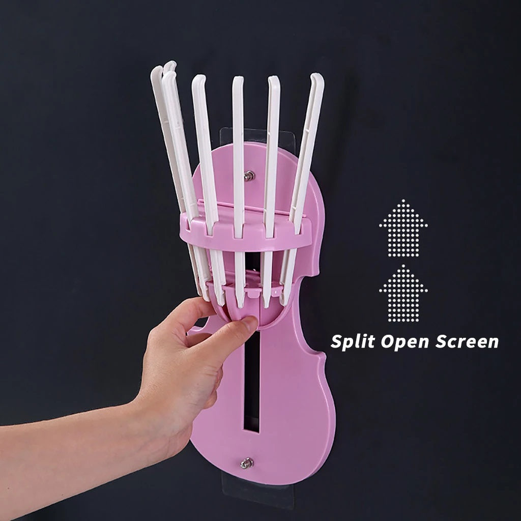 Retractable Wall-Mounted Pull-Out Rack 7-in-1 Multifunctional ...