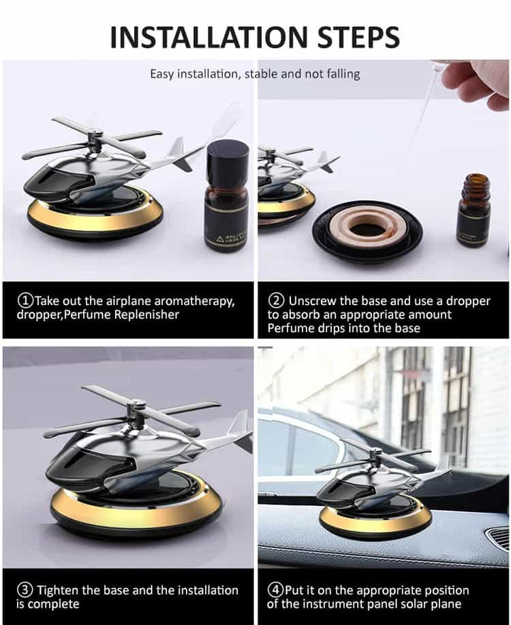 Solar Powered Helicopter Air Freshener