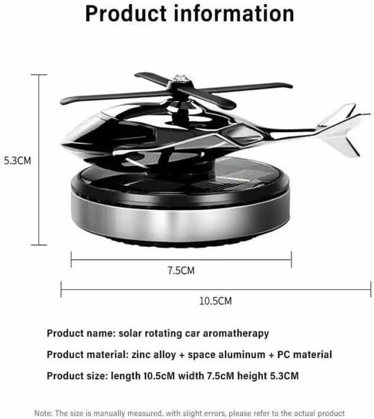 Solar Powered Helicopter Air Freshener